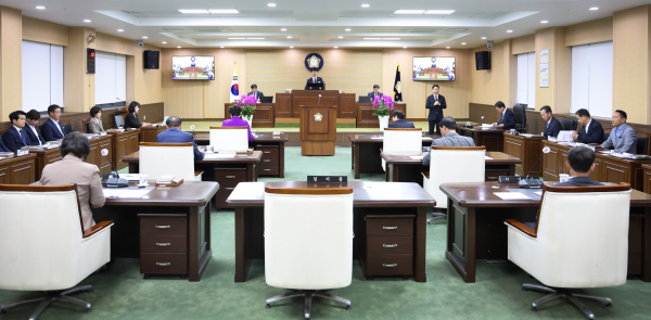 청양군의회, 제305회 임시회 개회식 모습