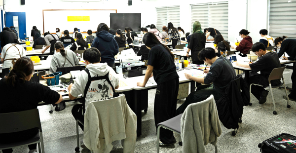 미술실기고사 고사장모습