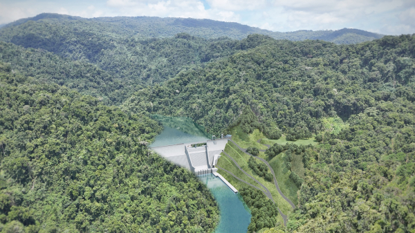 솔로몬제도 티나강 수력발전사업 본댐 조감도