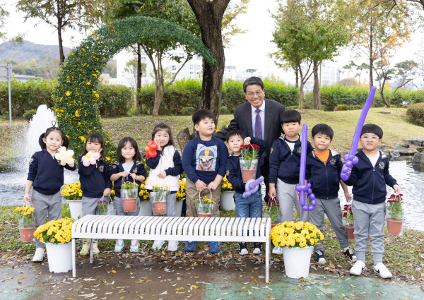 청양군 국화 전시회 모습