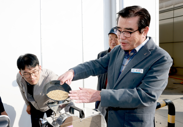 김동일시장 벼 매입현장 방문 모습