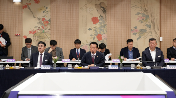 백성현 논산시장 시장군수협의회 발언 모습