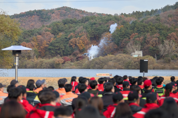 2024년 산불진화 통합훈련 진행 모습