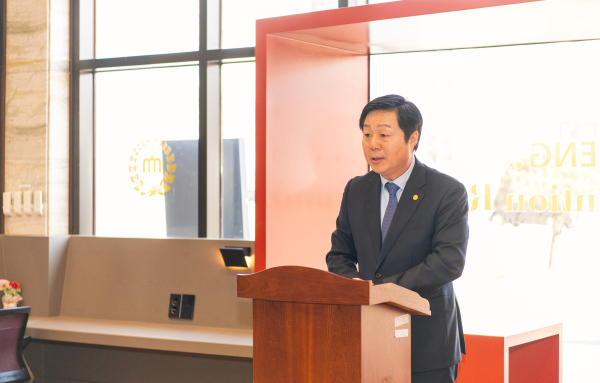 한화에어로스페이스 허브 개소식 모습