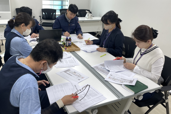 근골격계 유인조사 교육 모습