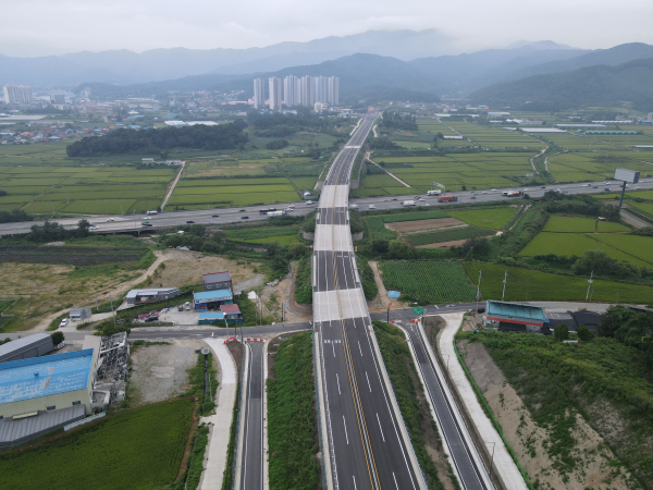 지난 9월 개통한 서북~성거 국도대체우회도로.
