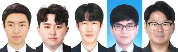 왼쪽부터 인창우, 신중엽, 정의철, 유상협, 김진호 주무관
