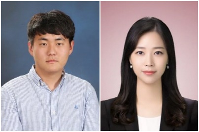대전둔원중 정종호 교사, 대전이문고 황유리 교사(우)