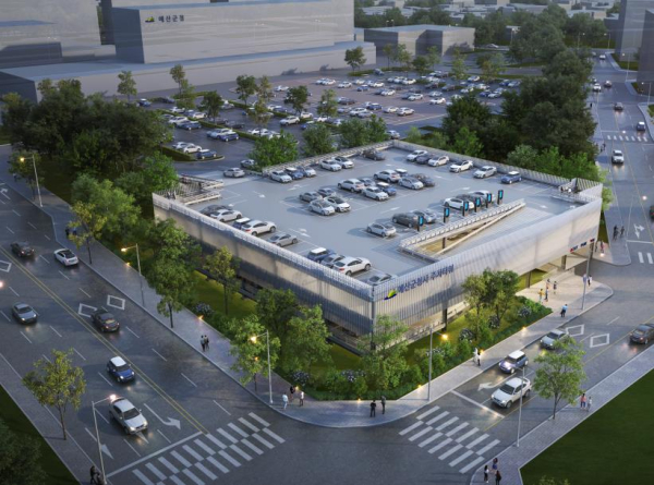 예산군청사 앞 주차타워 조감도