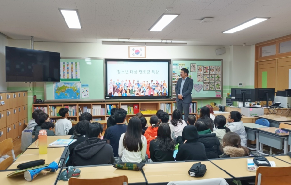 ‘한국어 학급 대상 멘토링 특강’ 진행 모습