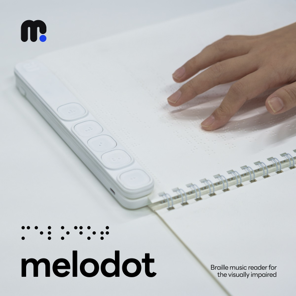 시각장애인을 위한 새로운 방식의 점자 악보 리더기, melodot