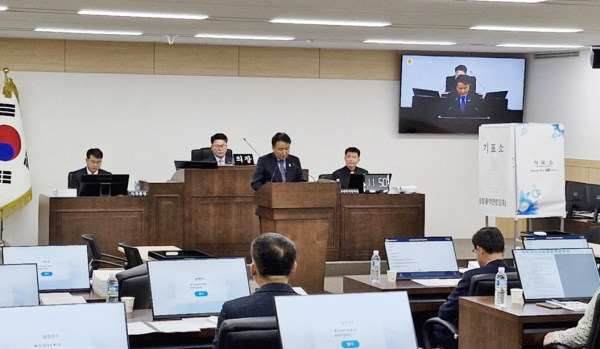 충청광역연합장 김영환 충북도지사 모습