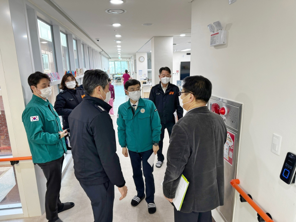 화재 취약 다중이용시설에 대한 현장점검 모습