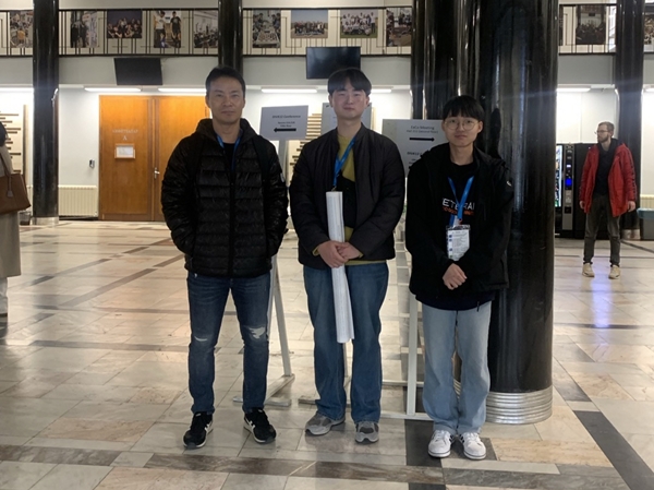 국립한밭대학교 기계공학과 신광복 교수와 전영환, 김창호 학생