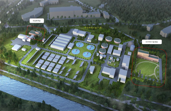 아산 공공하수처리시설 증설(3단계) 조감도