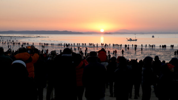 지난 연포 해맞이 사진