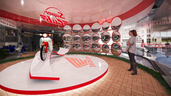 대상 수상작의 ‘혼다 팝업 스토어 쇼윈도 디스플레이’ 이미지.