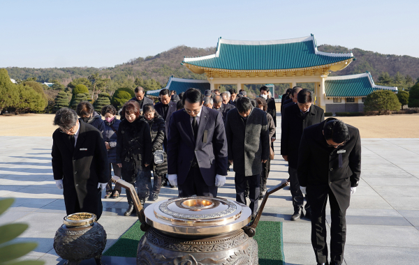 지난 2일 대전국립현충원에 방문해 순국선열과 호국영령의 뜻을 기렸다.