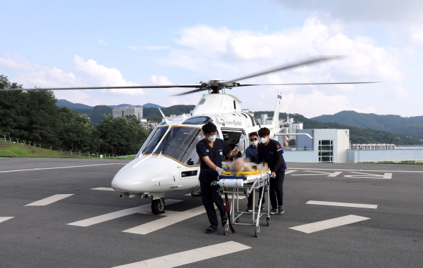 충남닥터헬기 환자이송