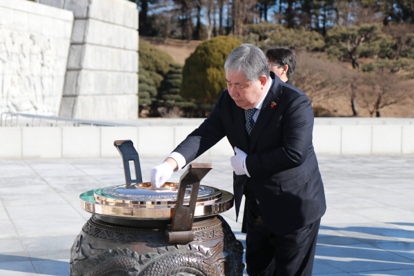신년 참배 모습