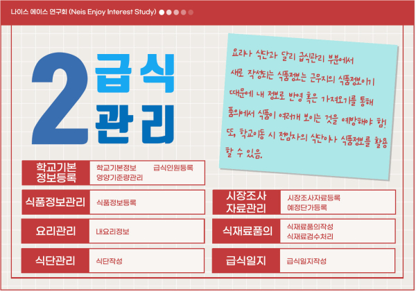 대전학교급식연구회 나이스