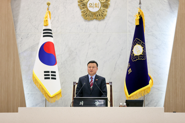 당진시의회, 제116회 임시회 개회식 모습