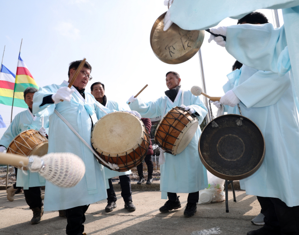 지난해 열린 황도 붕기풍어제 모습(2024. 2. 11.).