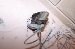 배터리 화재 사진