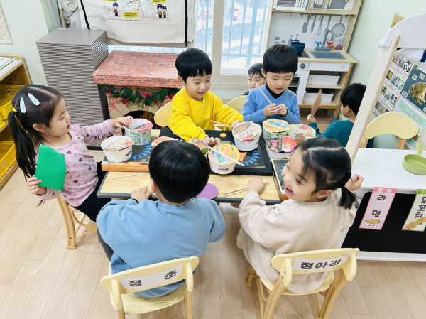 꿈비채 어린이집들 유아들의 모습.