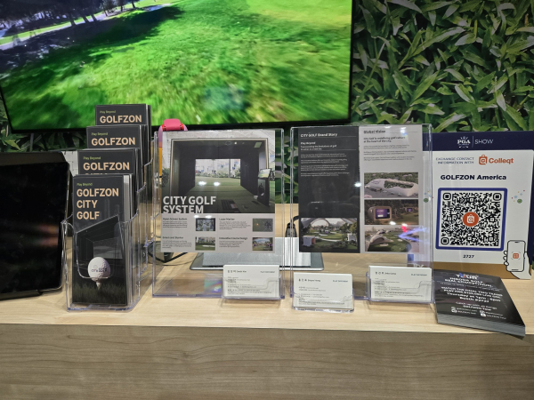 지난 1월 21일부터 24일까지 미국 올랜도에서 열린 2025 PGA 쇼에서 도심형 골프장 플랫폼 시티골프와 주력 골프 시뮬레이터 모델 선보여