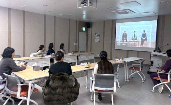 호스피스 실습 교육 모습