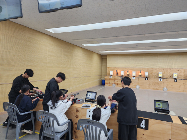 지난 12일, 천안 사격 체험의 날 행사 운영 모습