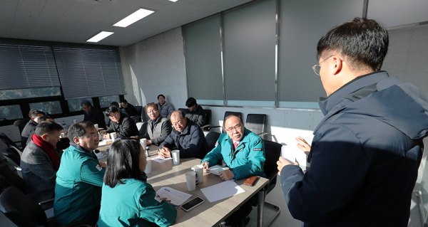 서산시의회, 서산 산폐장 안전진단 현장방문 모습