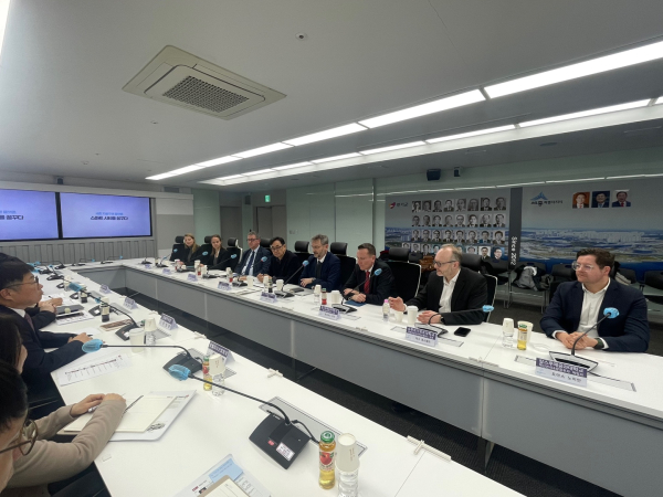 세종시-독일대표단 면담 모습