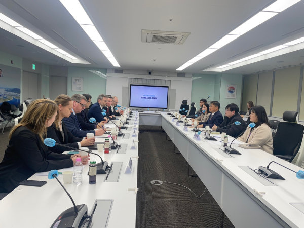 세종시-독일대표단 면담 모습