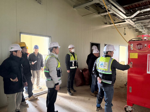 건축공사장 안전점검 모습