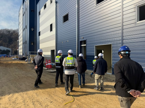 건축공사장 안전점검 모습