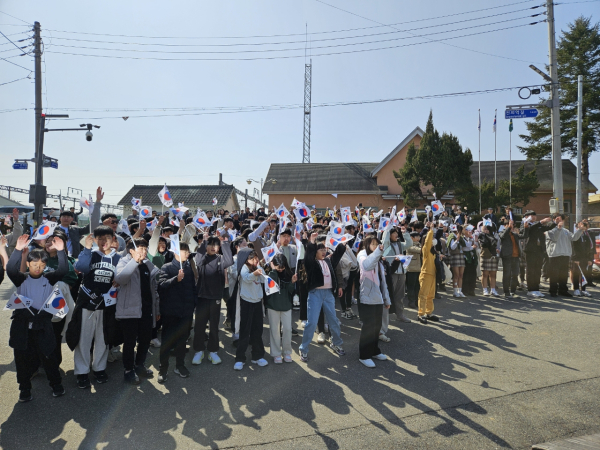 106년 만에 전의역 앞에서 재현된 ‘전의3·1만세운동’ 모습