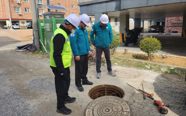 지난 14일까지 진행된 공공하수처리장 및 BTL 시설물 안전점검 모습