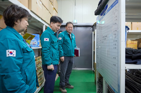 조일교 아산시장 권한대행, 산불대비 대응태세 현장점검 모습
