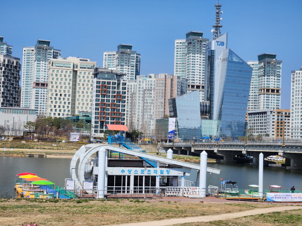 갑천수상스포츠체험장 전경