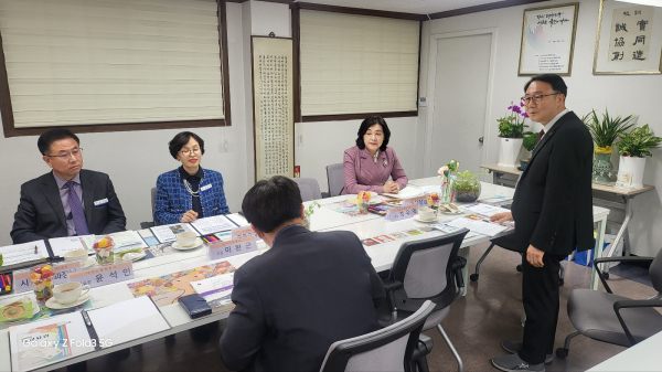 신임 교장 부임 초·중학교 방문(신일중)