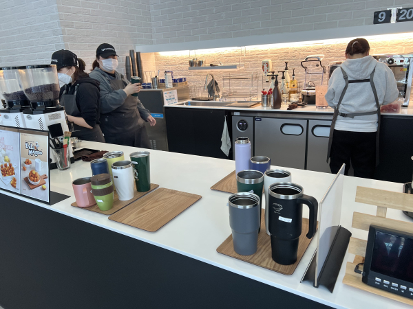 당진시청 내 카페 텀블러 주문