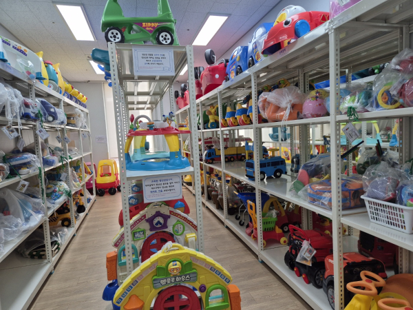 세종특시육아종합지원센터의 장난감 모습