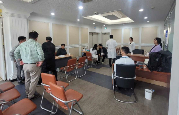 왕진버스 운영 모습