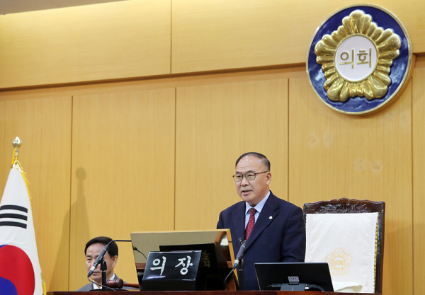 서산시의회, 제304회 임시회 폐회식 모습