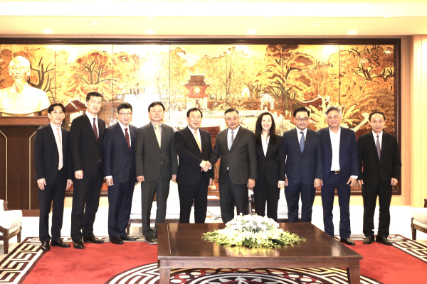 최민호 시장, 쩐 시 타잉 하노이 시장 면담