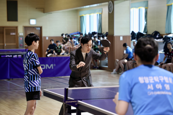 대한탁구협회 유남규 실무부회장 초청 축하 이벤트