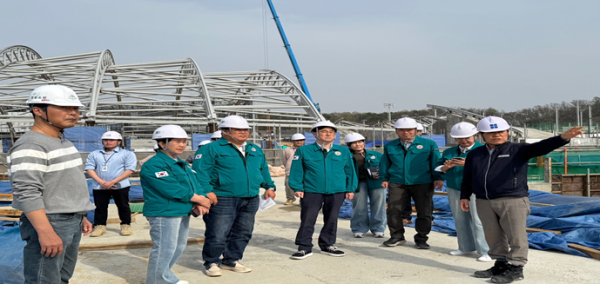 복지문화위원회, 체육시설 등 현장 점검 진행 모습