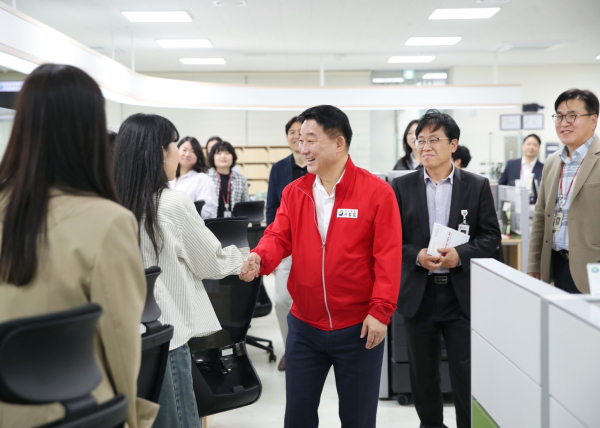 대전 서구 도안동 현안 사업 대상지 점검 장면